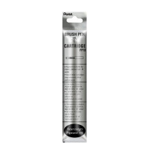 Pentel FP10-NO Refill Ink Cartridges for XGFKP Brush Pen - Set of 12 Packs of 4, Grey Ink
