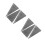 6Pcs Grey Iron Wedges for Wood Chopping Durable Splitting Tool Kit 6