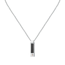 Maserati Men's Necklace in Steel, Black IP, Yellow Gold IP, Iconic Collection - JM423AVD19
