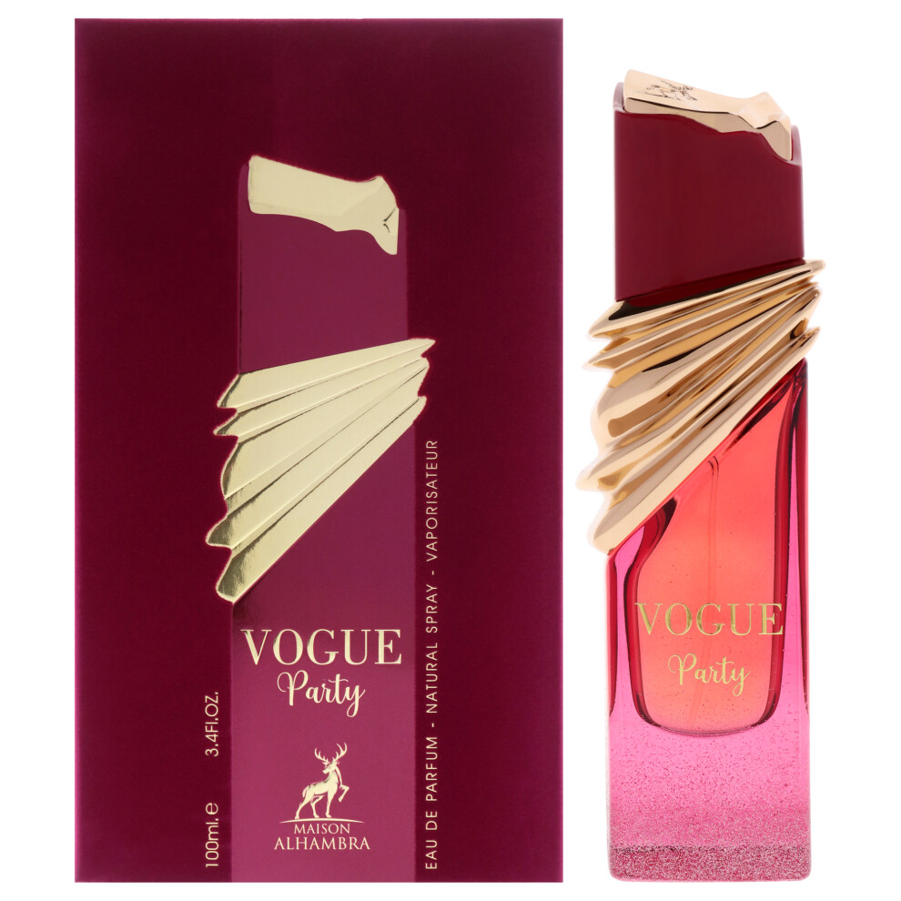 Maison Alhambra Amber Vogue Party By For Women - 3.4 Oz Edp Spray
