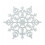 Silver Glitter Snowflake Ornaments 4 Inch 6 Pack 1