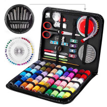 126-Piece Sewing Thread and Needle Kit for Beginners - Mini Travel Sewing Supplies for Quick Fixes and Emergency Repairs
