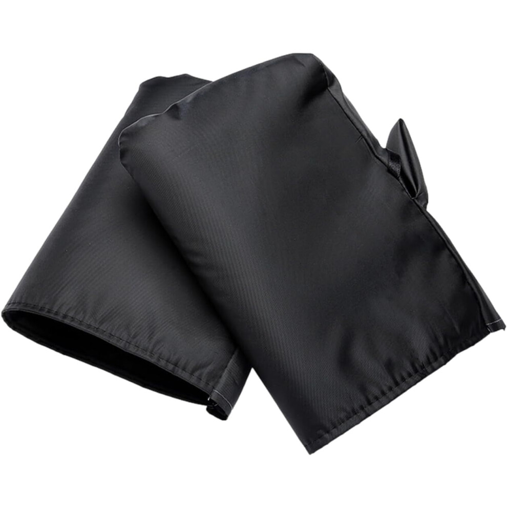Thick Fleece-Lined Handlebar Mitts For Motorcycle, Scooter, Atv, Snowmobile - Waterproof Winter Riding Gloves, Cold Weather Hand Protection Black 9418476568480