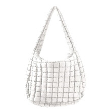 Ediodpoh Bag Tote Bag Quilted Tote Bag Puffy Tote Bag Crossbody Bag Prešívané crossbody kabelky pre ženy v armádne zelenej a bielej farbe