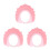 3Pièces Casquette Silicone Rose Bain Protège Oreilles 4