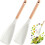 Wood & Silicone Multi-Functional Spatula Spoon (2-Pack) 1