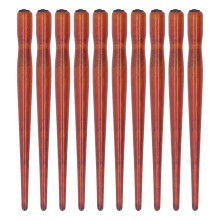 10 Pcs Dip Pen Set Nib Pen Holder Comic Dip Speedball Wooden Pen Nib Holder for Art Painting English Calligraphy (Annatto Color)