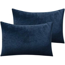 Velvet Pillowcase with Hidden Zipper 13x18 in