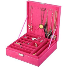Two-Layer Rose Jewelry Box with Removable Slots