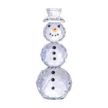 Glass Snowman Ornament 10 cm Festive Christmas Decor