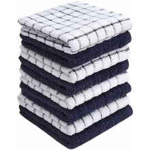 Toalhas de cozinha de algodão 380 g/m² - Pacote com 6 unidades