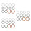 36Pcs Assorted Color Differential Drain Plug Washers Metal Durable Set 8