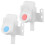 Plast vanndispenser med kran, 2-pakning 1