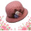 Women's Floral Knit Bucket Hat, One Size 1