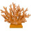 Orange Resin Coral Statue 5.8 in 1