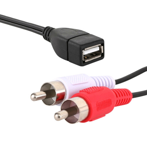 Καλώδιο επέκτασης USB A θηλυκό 1,5 m σε αρσενικό βύσμα 2RCA για ήχο και βίντεο