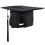 Black Graduation Cap Cardboard 24cm 1