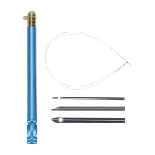 FRCOLOR Punch Needle Embroidery Tool with Stainless Steel Threader for Easy Stitching and Crafting Use Skyblue