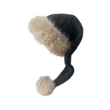 Gorro de Papá Noel de felpa grueso, tamaño grande, paquete único