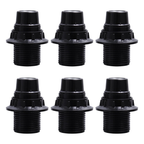 portalámparas E14 de estilo retro con bloqueo automático, base de rosca para bombillas E14.