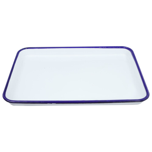 Plateau de service émaillé OUNONA 12 x 8 pouces 2