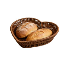 Heart-Shaped Imitation Rattan Storage Basket - 1 Pack