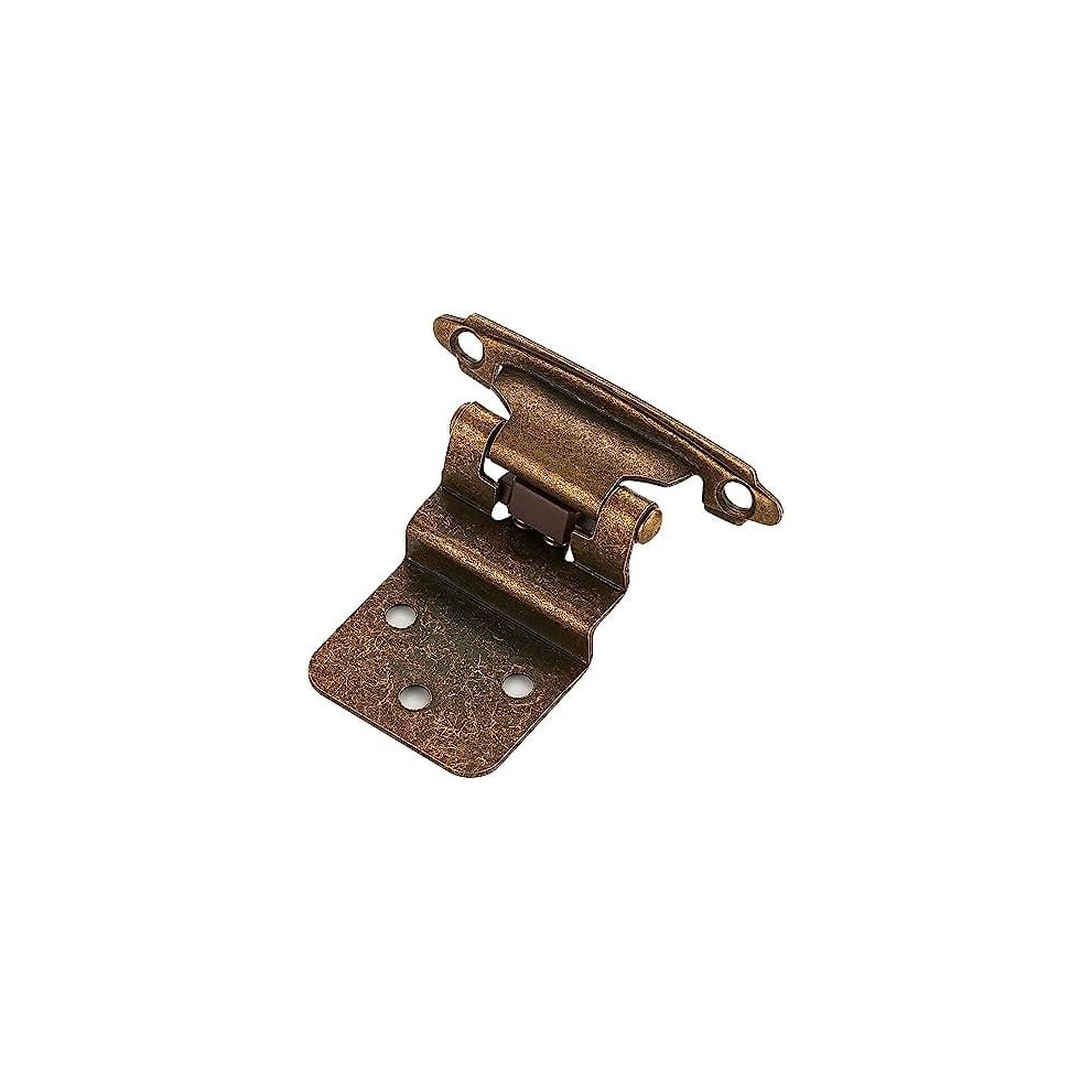 20-Pack 10-Pair 3/8" Inset Antique Brass Self-Closing Cabinet Hinges For Kitchen/Bathroom/Furniture Â Compatible With Standard Cabinets 9165521572977