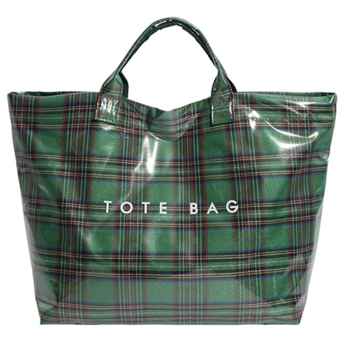 Μεγάλη τσάντα Tote από PVC Yurqghjb, γυναικείο πορτοφόλι εργασίας σε στυλ χαρτιού Kraft με