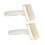 Deegsnijder met rasterpatroon, plastic, beige, 2 stuks 1