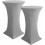 Stretch Spandex Cocktail Table Cover – Light Grey, Fits 1