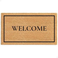 Natural Coir Door Mat 17 x 30 in Non-Slip