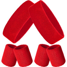 3-teiliges Neon-Sport-Schweißband-Set (2 Stirnbänder + 4 Armbänder) – Atmungsaktives Frottee, geeignet für Basketball, Tennis und Cosplay