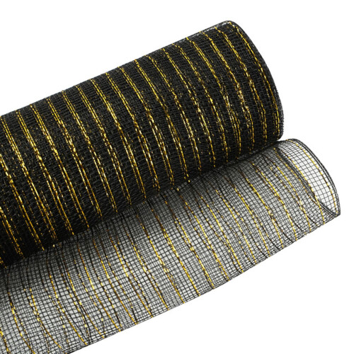 Deco Mesh 10" x 30FT Μεταλλικό ύφασμα λινάτσας από αλουμινόχαρτο για χειροτεχνίες DIY,