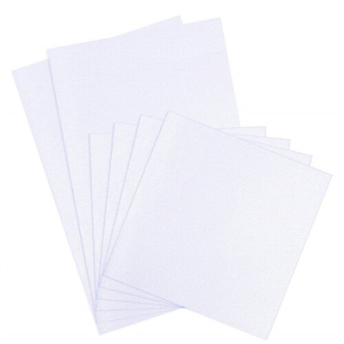 HEMOTON6PCS Płótno do robótek ręcznych, haft krzyżykowy, białe