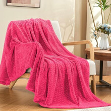 Hot Pink Fleece Throw Blanket 50 x 60 Inches