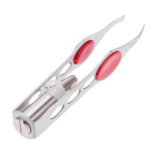Pincet met verlichting, led-pincet, professioneel gereedschap met led-verlichting, roestvrijstalen wenkbrauwpincet voor ontharing en make-up,