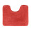 U-Shaped Microfiber Bath Mat Non-Slip Red 1