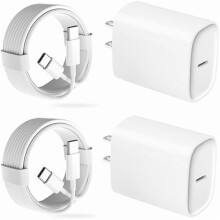 Carregador rápido ZLCPhone16/15Pro de 20 W com bloco USB-C e cabo de 1,8 m – Compatível com iPhone 16/15, iPad e Galaxy S24 – Branco