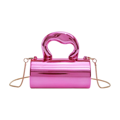 Γυναικεία τσάντα ώμου Clutch Tote από ακρυλικό σε ασημί χρώμα – Μοντέρνα τσάντα ώμου
