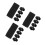 15Pcs Nylon Belt Loop Keepers Black Elastic Adjustable Strap Holders 7