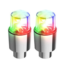 2 phíosa CAIPÍN GAS Comhla LED le haghaidh Rothar Rothar Gluaisteán Gluaisrothar Lampaí Solais Roth NUA V1S4
