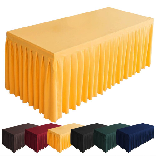 Polyester Elastic Tablecloth for 3.95ft Rectangular Tables,