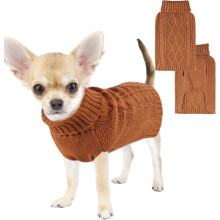 Maglioncino per cani di piccola taglia, a collo alto, caldo invernale.