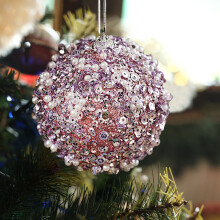 Stijggn Coloured Shatterproof Christmas Baubles 8cm
