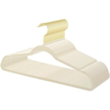 Lot de 36 cintres en velours avec crochets dorés – Gain de place, antidérapants et ultra-résistants pour manteaux, costumes, robes et pulls –