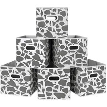 Bacs de rangement en tissu, cubes, paniers, conteneurs avec double poignée en plastique pour la maison, les placards, les tiroirs de chambre,