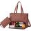 Bolsa Packuum 3 em 1, Bolsa Térmica de Couro PU para Trabalho, Almoço, com Compartimento Térmico, Elegante e Ideal para Laptop de 15,6 Polegadas 1