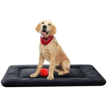Hundesenge, burunderlag til hunde, ultrablød hundeburseng, vaskbar og skridsikker kennelunderlag til hunde, hyggelig liggeunderlag (36 tommer,