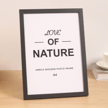 Cadre pour certificats 9,9 x 15 cm, couvercle en plastique transparent, bois léger, pour la décoration de bureau et de maison