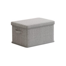 Medium Lidded Fabric Storage Box 36x25x20cm